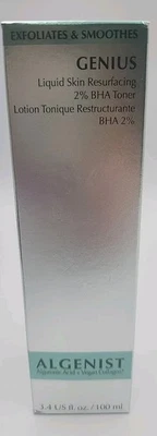 Ácido algurónico Algenist Genius + tónico de colágeno vegano exfolia y suaviza nuevo en caja Foto 1 de 4