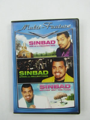 Sinbad Multi Feature 3 DVD Set Nothin' But the Funk Son of a Preacher Man Comedy - Image 1 of 4