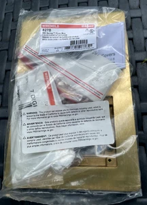 Legrand Wiremold 827B 2 Gang Teppich & Fliesen Flansch Boden Box Abdeckplatte Neu - Bild 1 von 3