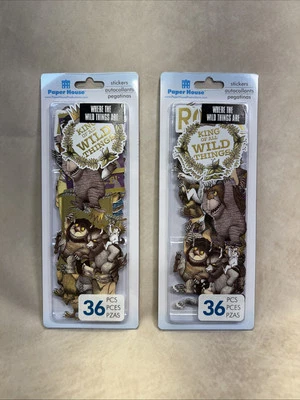 2 剪贴簿贴纸模切纸屋野生事物所在 36 件 — 第 1/2 张图片