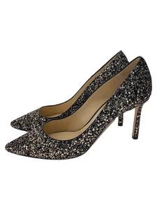 Zapatos de salón Jimmy Choo Romy 85 38 cuero beige tacón alto - Imagen 1 de 6
