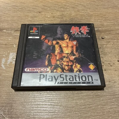 *RARE BLACK BORDER CASE PLATINUM EDITION* Tekken Playstation 1 One PS1 PSOne PS - Image 1 of 3