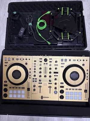 Pioneer DJ DDJ-800 with Gold Skin, Carrying Case, Deck Saver and Power Supply - Image 1 of 2