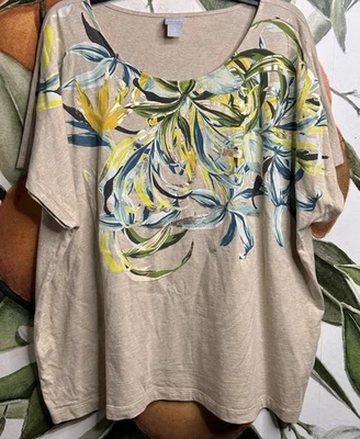 Camisa Floral Chicos Talla 4 2XL Algodón Supima Mezcla Modal Calce Cuadrado Foto 1 de 4