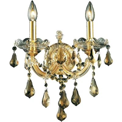 Elegant Lighting 2801W2G-GT/RC Maria Theresa Wall Sconce Gold - Image 1 of 3