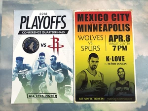 Minnesota Timberwolves NBA SGA Sign lote de 2 carteles Kevin Love Duncan 11x17 - Imagen 1 de 9