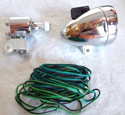 Vintage NOS Bicycle Head Lamp Bullet Style w/switch & Generator Kit 12V/6W - Image 1 of 4