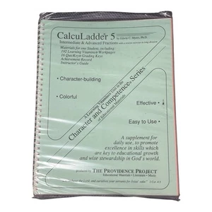 CalcuLadder 5 Intermediate & Advanced Fractions Homeschool Supplement 1989 - Picture 1 of 7