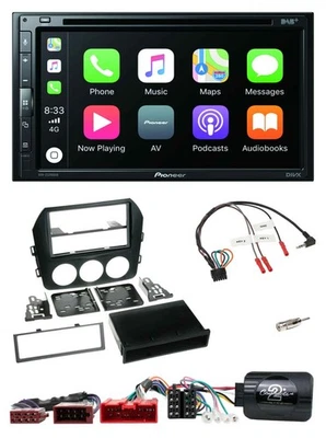 Pioneer DVD 2DIN Lenkrad DAB Bluetooth USB Autoradio für Mazda MX 5 NC 2009-2015 - Bild 1 von 4