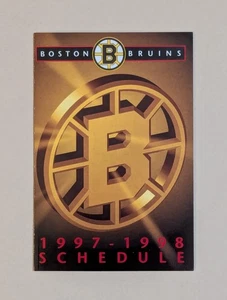 1997-98 Boston Bruins Hockey Pocket Schedule NHL Crown Royal 🏒🥅 - Picture 1 of 2