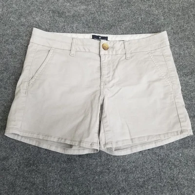 American Eagle Outfitters Shorts Women's 4 Gray MIDI Stretch Twill - Image 1 of 4