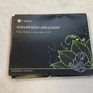 It Works! Ultimate Body Contouring Wraps Cream Infused Box of 4 Applications - Picture 1 of 5