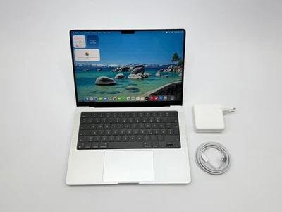 Apple MacBook Pro 14“ M1 MAX 10C CPU 32C GPU 1 TB SSD 64 GB Ram 2021 SILBER - Bild 1 von 4