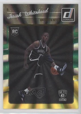 2016 Panini Donruss Rookies Green & Yellow Holo Laser Isaiah Whitehead Rookie RC - Image 1 of 2