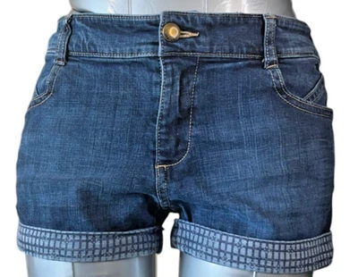 Tommy Hilfiger шорты девочек 16 заниженной манжеты джинсовой ткани эластичной (W28 L2) - Изображение 1 из 4