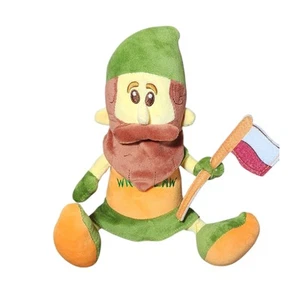 Wroclaw Gnome Dwarf Poland Mascot Plush With Flag RARE - Picture 1 of 5