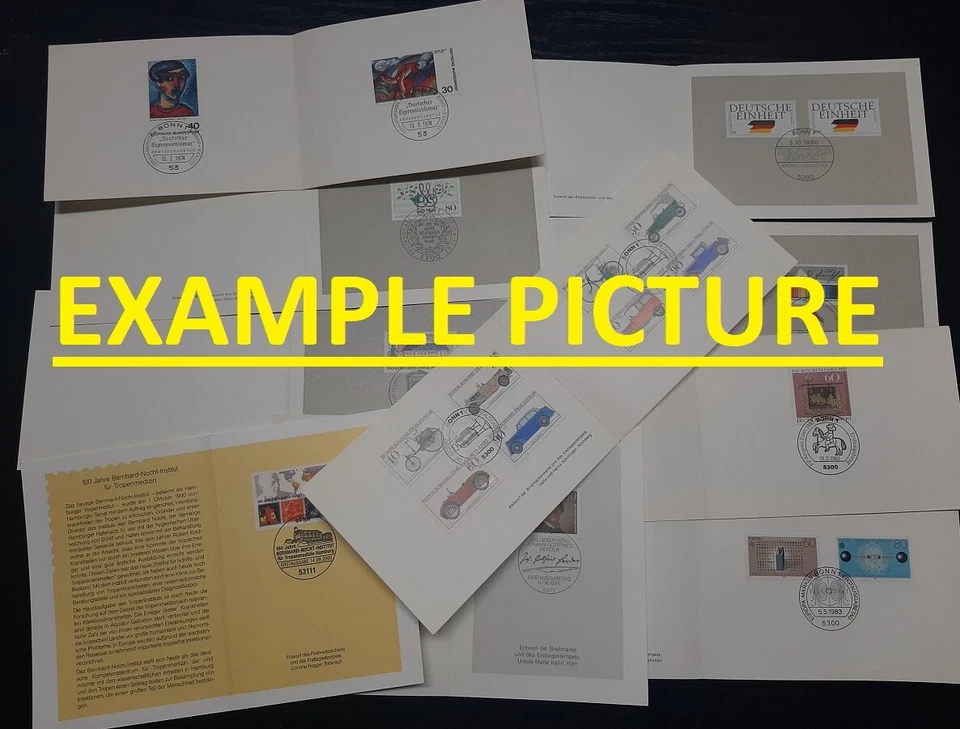 AM0688) GERMANY BRD 10 DIFFERENT MINISTER CARDS - Image 1 of 1