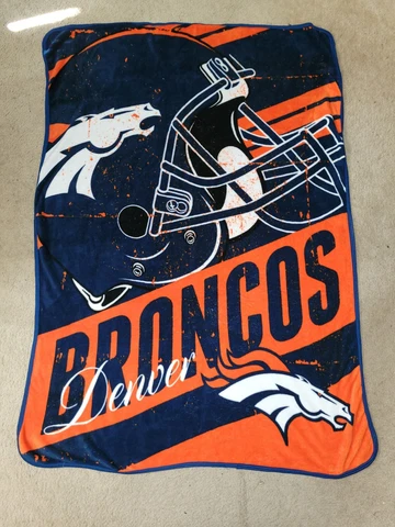 Denver Broncos Northwest NFL Men, Unisex-Adult, Women Soft Stadium Throw Blanket Cover