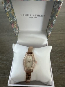NWT Laura Ashley Ladies' Rose Gold Expandable Bracelet Watch - Picture 1 of 3