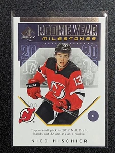 RYM-NH Nico Hischier - Rookie Year Milestones - UD 2018-19 SP Authentic - UD - Bild 1 von 2