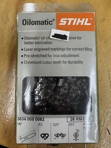 OEM Stihl 26 RM3 62 (3634 005 0062) Chainsaw Chain - Picture 1 of 2