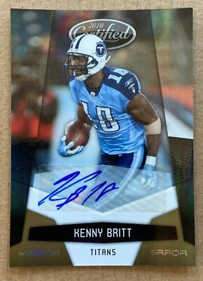 2010 Panini Certified Gold Mirror Auto, Kenny Britt, #145, 06/25, Uncirculated - Image 1 of 2