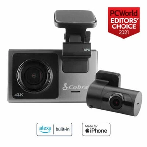 Cobra SC 400/D Ultra HD 4K Resolution Camera Amazon Alexa Built-In Dash Cam  - Picture 1 of 8