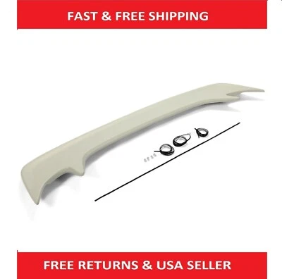 FOR FORD MUSTANG COUPE UN-PAINTED-PRIMER "Saleen-Style" Rear Spoiler 1994-1998 - Image 1 of 4