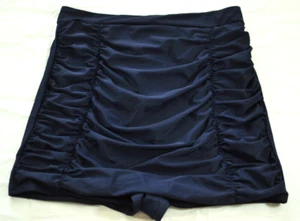 women's Mycoco ruched navy blue swimsuit bottoms size 18 bottoms onlycovers legs - Picture 1 of 6