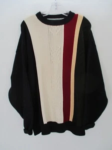 Maglione pullover manica lunga a righe Woods & Gray uomo taglia M - L - Foto 1 di 12