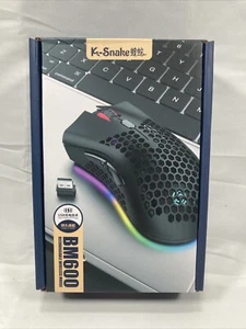 Rechargeable BM600 USB Wireless RGB Mouse 2.4GHz 3 Gears. Green - Picture 1 of 4