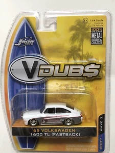 JADA VDUBS 1965 VOLKSWAGEN VW 1600 TL FASTBACK SILVER 1:64 WAVE3 W3   @45 - Picture 1 of 5