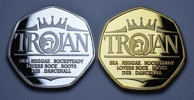 Pair of TROJAN RECORDS Commemoratives. SKA REGGAE ROCKSTEADY ROOTS DUB 1968