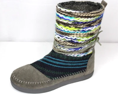 Botas de hilo Toms 770615 Nepal para mujer talla 7,5 pull-on piel sintética forradas a mitad de la pantorrilla Foto 1 de 4