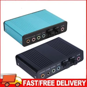 USB 6 Channel 5.1 External Optical Audio Sound Card for Notebook PC - Zdjęcie 1 z 14