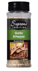 Supreme Tradition GARLIC & PEPPER Seasoning 12 oz 1 - Picture 1 of 2