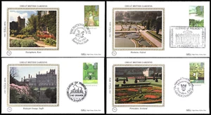 UK – Benham Silk FDC - 1983 Great British Gardens - 4 covers - Picture 1 of 1
