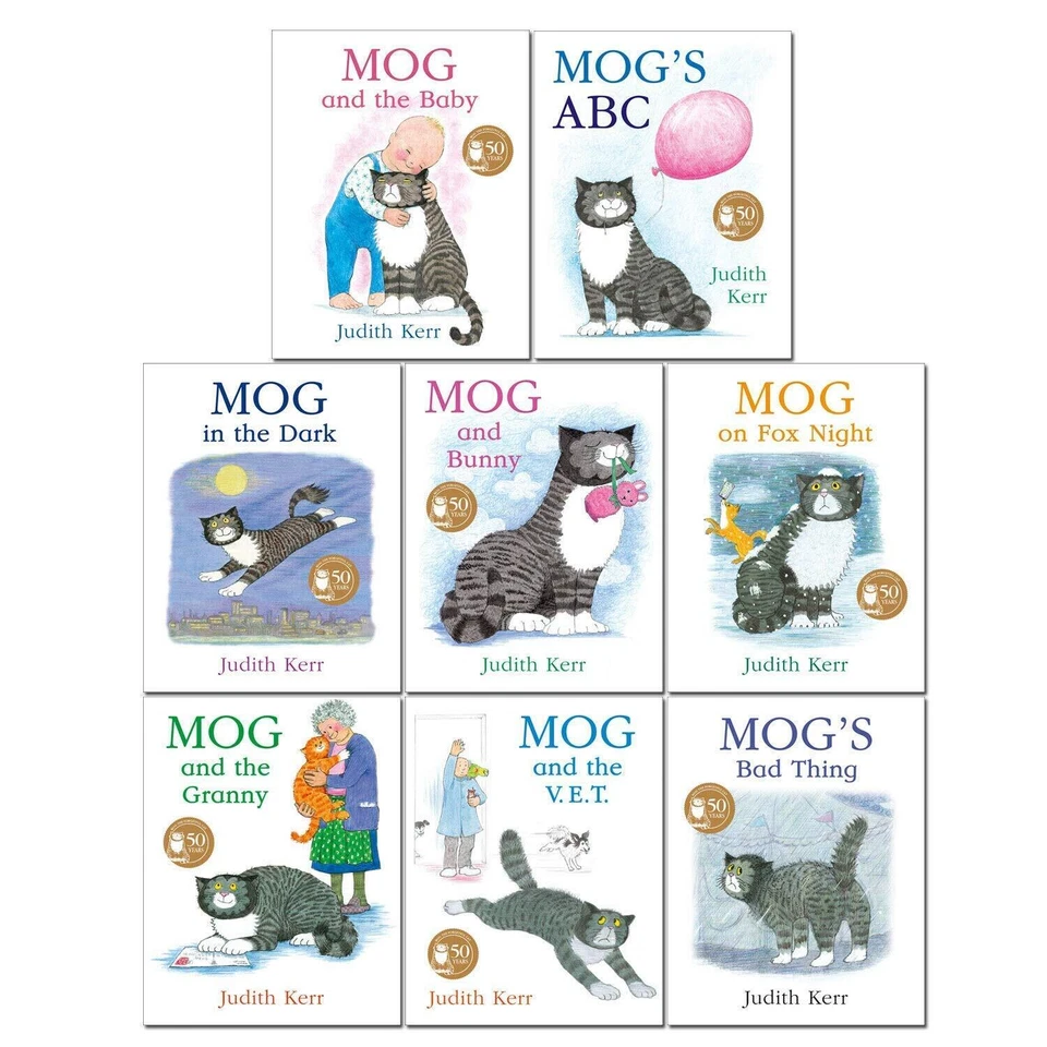 Mog The Cat Books Series 8 Books Collection Set Pack By Judith Kerr, PB NEW - Image 1 of 1
