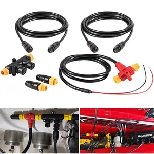 NMEA 2000 Starter Kit Power Cables Drop Cables Dual Tee Connector Terminator Kit - Foto 1 di 13