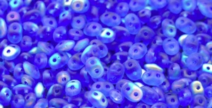 2/5MM MATUBO SUPERDUO Matte Sapphire AB Beads - Picture 1 of 1