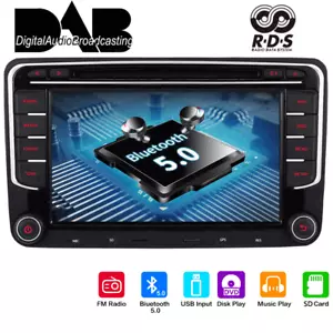 AutoRadio NAVI DAB+ SWC BT Für VW Golf 5 6 Touran Passat B6/B7 Tiguan Caddy DVD - Bild 1 von 15