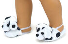 Dalmatian Mule Slipper Shoes for 18 inch American Girl Doll Clothes Accessories