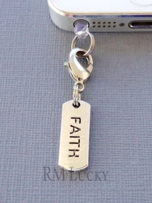 FAITH Tag Handy Anhänger Anti Staubdicht Stecker Ohr Kappe Buchse - Bild 1 von 2