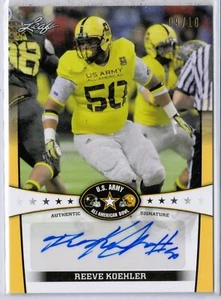 Reeve Koehler Leaf Army 2013 All-American Bowl Tour autógrafo/10 - Imagen 1 de 2