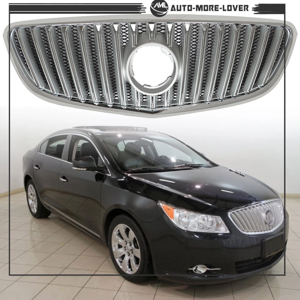 适用于 2010 2011 2012 年 2012 年别克曲棍球前上保险杠格栅烤架铬合金 — 第 1/4 张图片