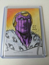 2022 SkyBox Marvel Masterpieces 1/1 Baron Zemo Sketch by J.D.Hill