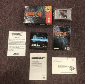 Turok 2 Seeds of Evil (Nintendo) NES( Complete in Box) With Special Note Insert! - Picture 1 of 11