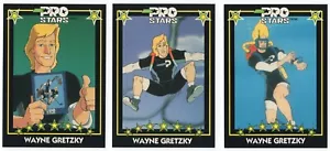 1991 Pro Stars Cereal Canada 3 diverse carte Wayne Gretzky edizione molto limitata - Foto 1 di 2