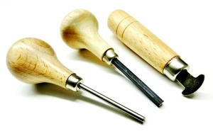 Stone Setting Tools Set of 3 Jewelry Stone Prong Pusher, Bezel Pusher & Roller - Picture 1 of 10