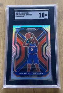 2020-21 Panini Prizm Immanuel Quickley Silver Prizm RC Rookie Knicks